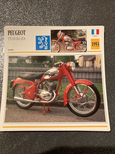 Carte fiche moto - carte, collection
