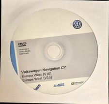 ⭐ ⭐ VW Volkswagen Genuine Navigation DVD CY RNS 510/810 - Europe West V16 ⭐ ⭐