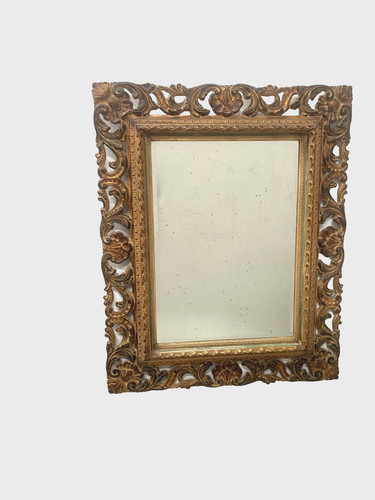 Miroir circa 1950 décor - miroir,