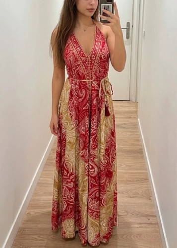 Robe longue bohème dos - longue, nu