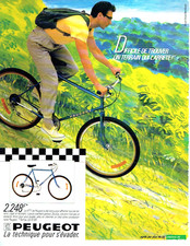 publicité Advertising 0823  1985    Peugeot  vélo  tout terrain VTT1