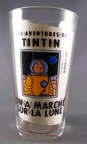 Herge tintin verre 1994 lune - herge,