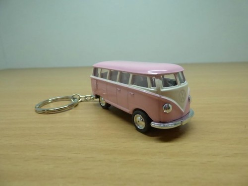 Porte cle combi rose - porte, t1