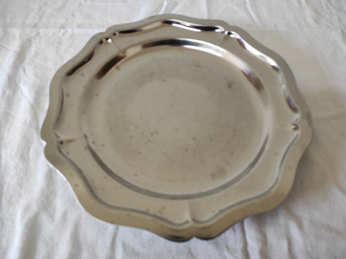 Plat service rond inox - plat, de