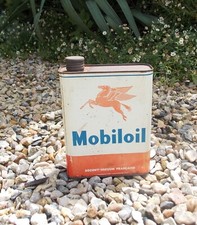 ANCIEN BIDON HUILE MOBILOIL