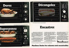 ADVERTISEMENT 1980 MOULINEX built-in oven (2 pages)