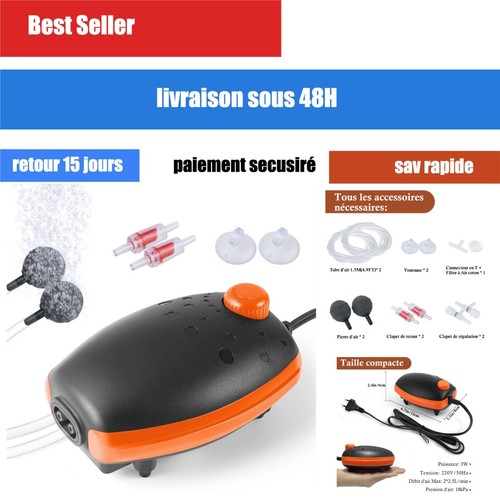 Pompe air aquarium - pompe, 3w
