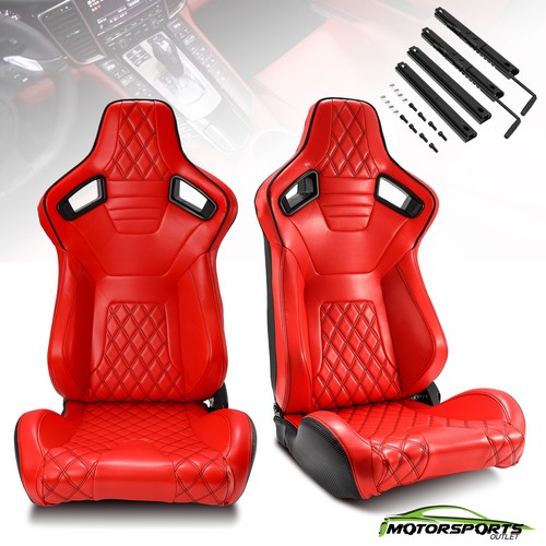 Red pvc leather rear black - red,
