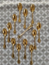 Sterling Christofle Cardeilhac Service A Moka Vermeil.