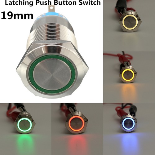19mm 12v anneau led - anneau, bouton