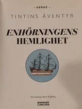 Hergé Tintin Heinornigens Hemlieghet Swedish Uncut sheet of 16 pages RARISSIME