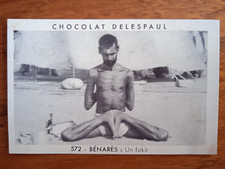 Chocolate Delespaul Vignette No. 572 - Benares: a fakir