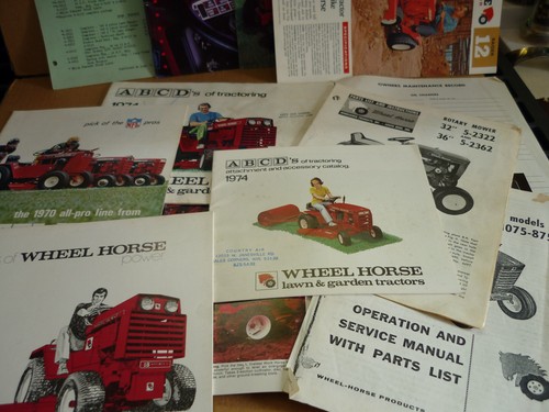 Original wheel horse lawn - horse, &