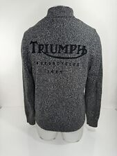 TRIUMPH MOTORCYCLES / LUCKY BRAND - Mens M Full Zip Sweater Jacket