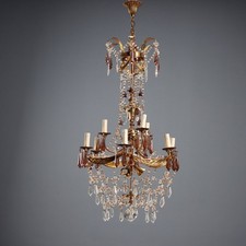 Lustre Ancien Bronze Crystal