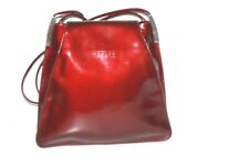 TEXIER Sac Vintage Cuir Vernis