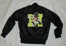 Mickey Mouse jacket RaRe mint youth/ kids sz. 6-7 satin FOOTBALL jacket Disney