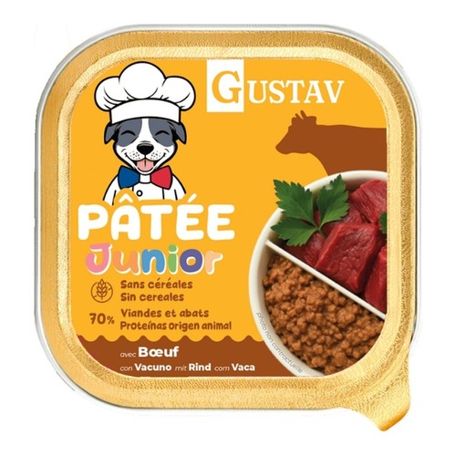 Pâtée pour chiot bœuf - pâtée,
