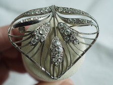 BROCHE ANCIENNE EPIS DE BLE STRASS VINTAGE BROOCH