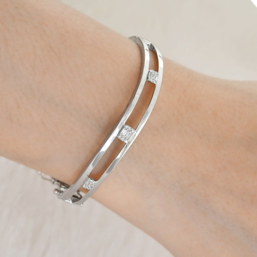 Bracelet jonc bague articulée - bracelet,