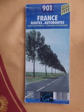 carte IGN 901 france routes et