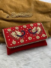 New Zari Handwork Mobile Pouch Sling For Women And Girls