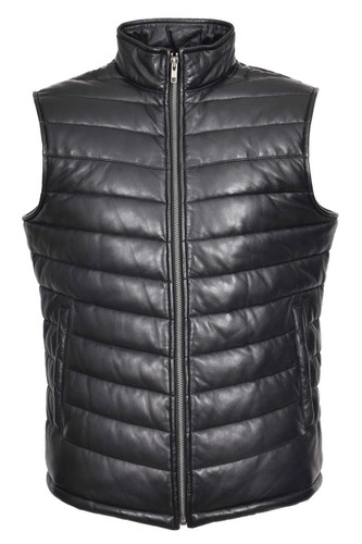 Men real leather puffer - men's,