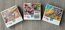 Set of 3~Buffalo Games Aimee Stewart Fun & Colorful 1000pc Jigsaw Puzzles