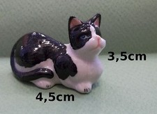 chat miniature en porcelaine,collection,décoration,animal, cat,poes  S2-7