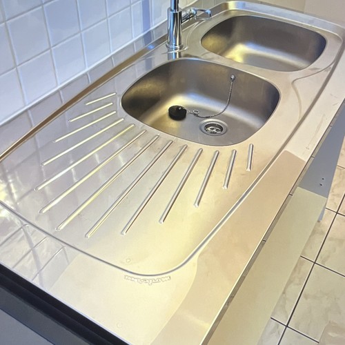Moderna évier cuisine inox