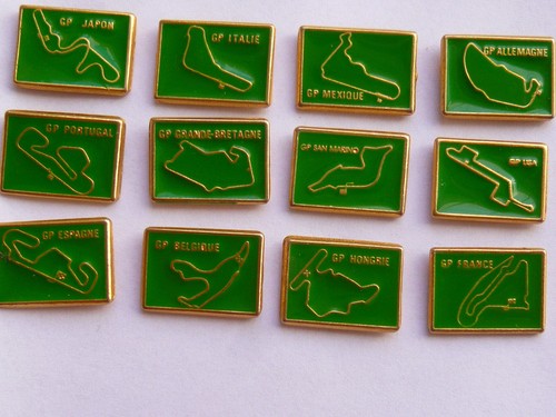 Pin circuit formule 1 - 12,