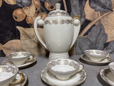 Henri Thabard Limoges Service a Thé Café Porcelaine Art Déco THEODORE HAVILAND