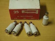 5x DL fuse inserts fuse 10A 380V E16 GDR fuse porcelain red