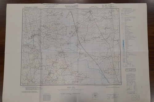Repro carte allemande - , 1/25000