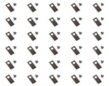 Lame inox 30 x 3,9 cm pour