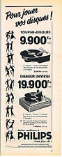 ADVERTISING 1957 PHILIPS Turns Disc Universal Changer