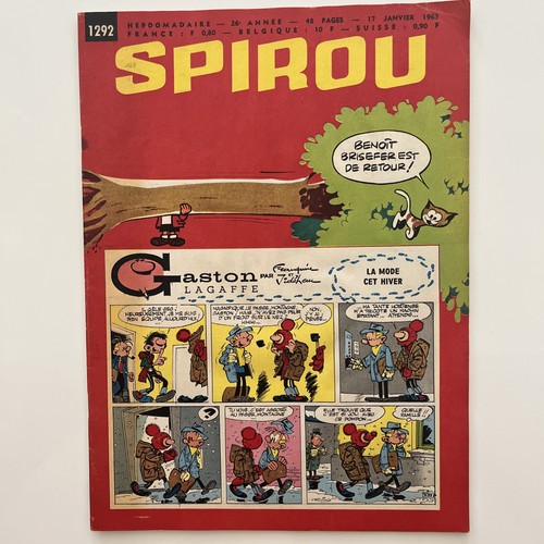 Spirou hebdomadaire 1292 - spirou,