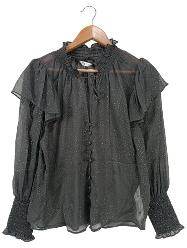 Zara blouse transparente - transparente, dames