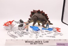 Stegosaurus W/Tark & Vega Complete Dino Riders 1989 Tyco Vintage Action Figure
