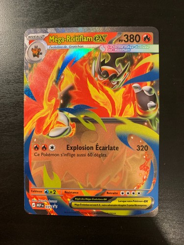 Carte pokémon méga roitiflam - pokémon, méga-roitiflam