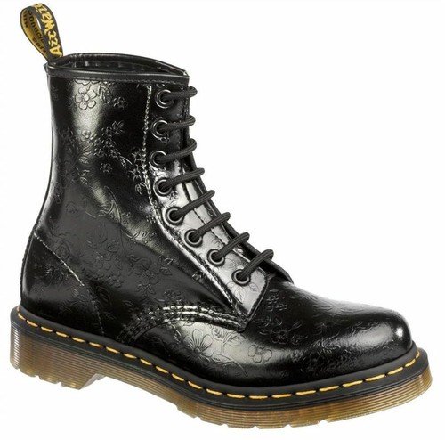 Martens 1460 fleurs noir - martens,