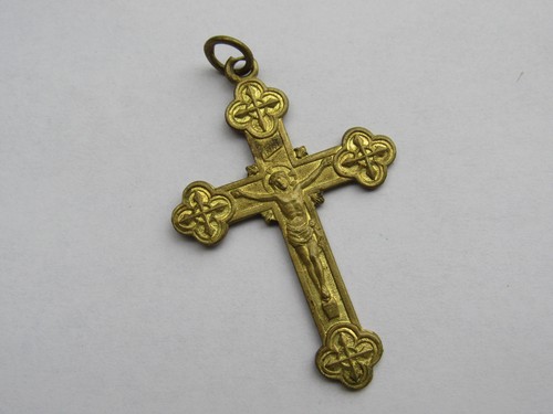 Ancien pendentif crucifix - ancien,