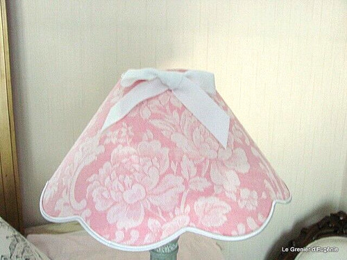 Abat jour festonné toile - festonné,