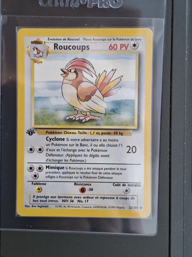 Carte pokémon roucoups rare - carte,