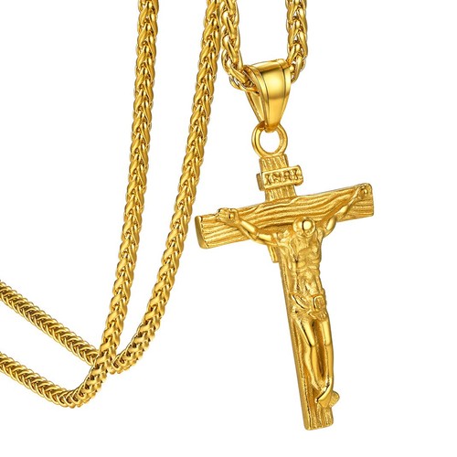 Collier croix homme inri - homme,
