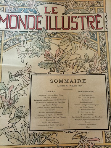 Monde illustre août - monde,