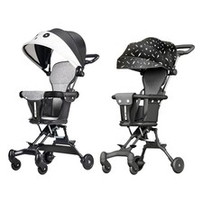 Poussette bébé pliable à double sens de poussée pour une utilisation