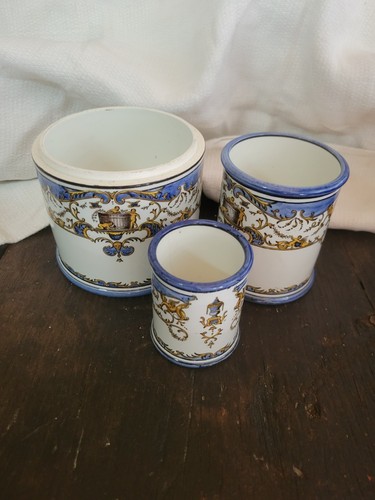 Lot pots faïence gien - pots,