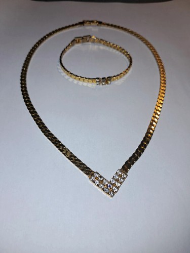 Bijoux parure doré maille - bijoux,