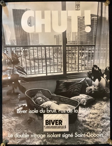 Affiche publicitaire chut - publicitaire,